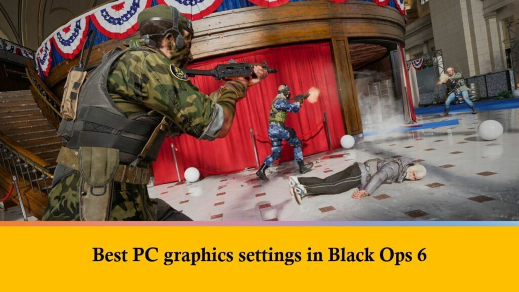 Best keyboard and mouse configuration in Black Ops 6 for superior control along with precision Operators battling on Gala map in ONE Esports' image recommendation for optimum Black Ops 6 PC graphics settings
