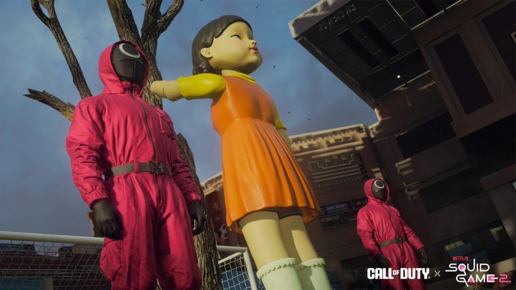 Squid Game Young-hee skin bundle: Release date, cost, items Young-hee and Pink Guards in Squid Game Event's limited-time Red Light, Green Light mode in Black Ops 6