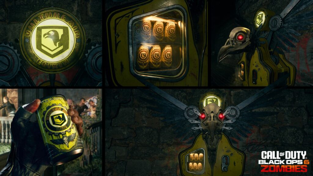 Top Augments for Vulture Aid in Black Ops 6 Zombies -- Amplify this Signature Perk Vulture Aid Perk-a-Cola and Der Wunderfizz machine in Black Ops 6 Zombies