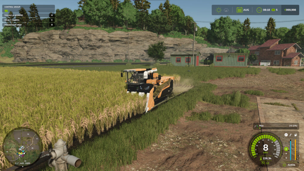 What to expect from Farming Simulator 25 NEXAT Pack DLC -- everything you need to know Farming Simulator 2 review player farming rice paddy.