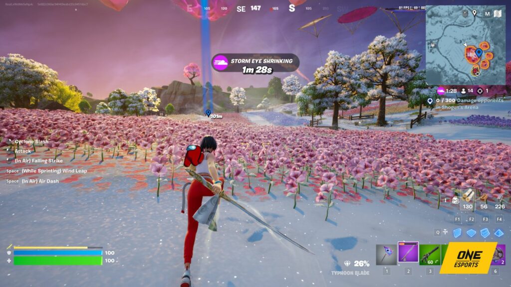 Location of Shoguns Arena in Fortnite Shoguns Arena in Fortnite
