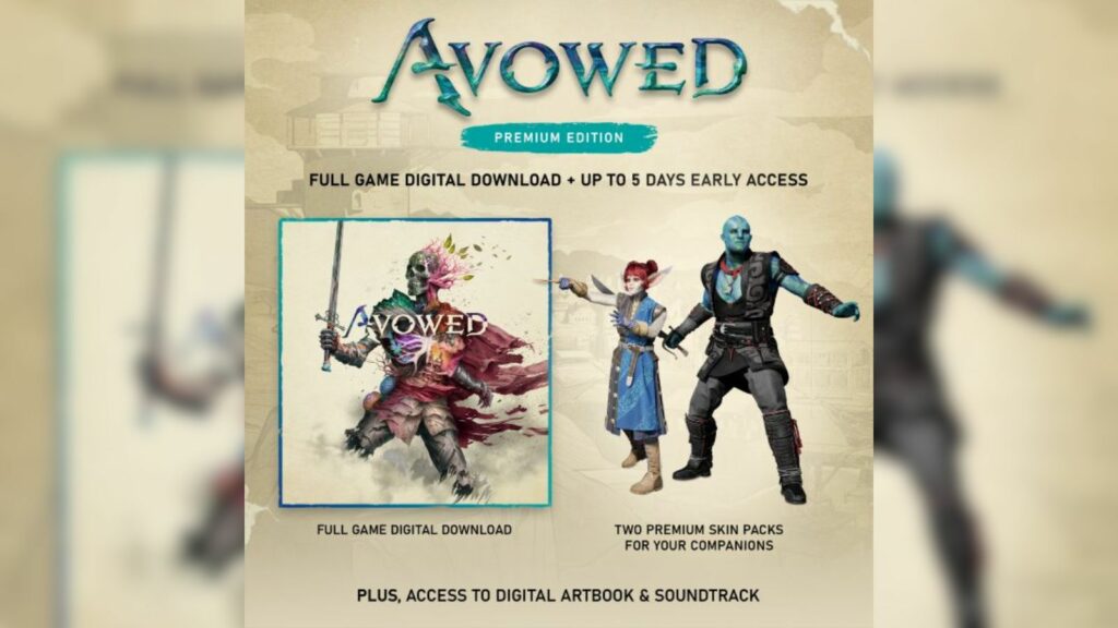 Avowed Premium Edition: Outfit your allies for combat with these stellar skin packs Avowed Premium Edition content