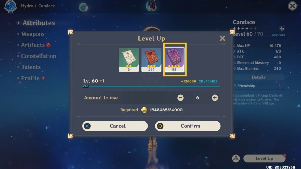 What's the quantity of XP books required to attain level 90 in Genshin Impact? XP Books in Genshin Impact