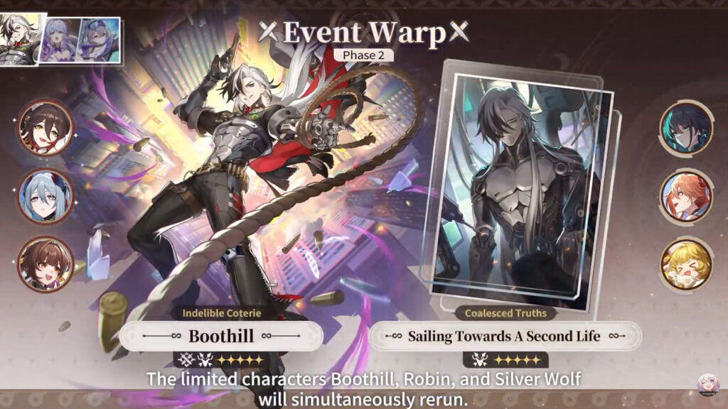 List of characters, light cones, release date in Honkai Star Rail 3.0 banners Honkai Star Rail 3.0 banners featuring Boothill, Robin, Silver Wolf, Tingyun, Hanya, and Sushang