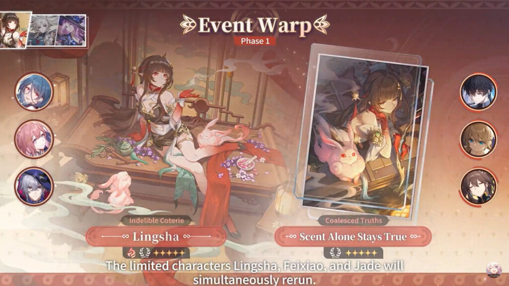 List of characters, light cones, release date in Honkai Star Rail 3.0 banners Lingsha, Jade, Feixiao, Natasha, Asta, and Moze featured in Honkai Star Rail 3.0 banners