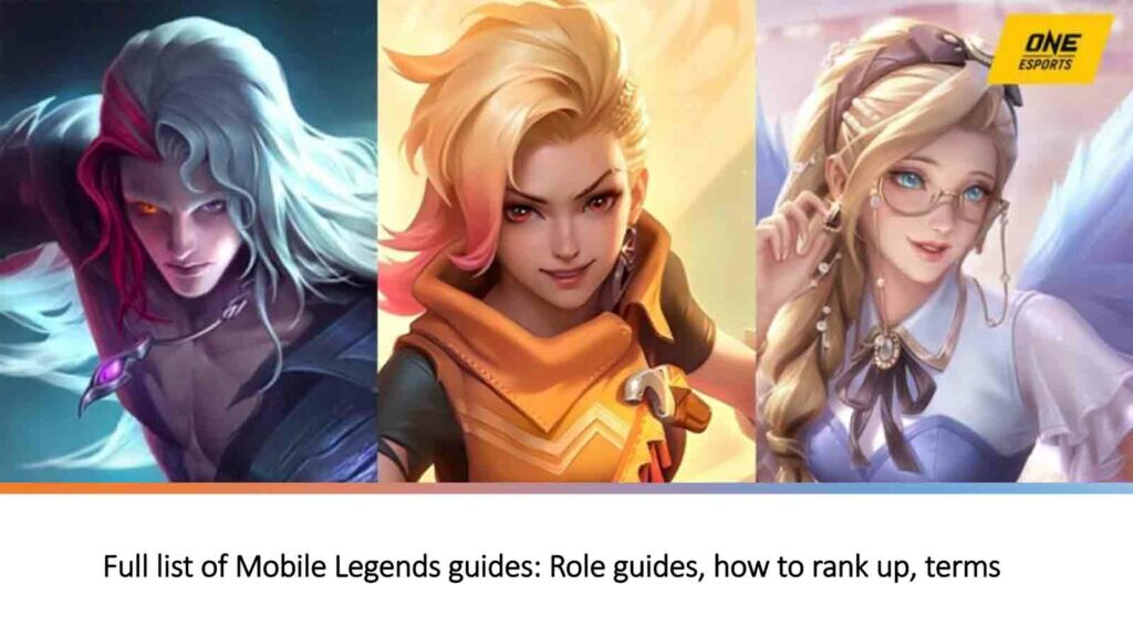 The top 3 heroes to counter Baxia in Mobile Legends ONE Esports Mobile Legends role guides, how to rank up, MLBB terms, feature image showing Arlott, Ixia, Rafaela