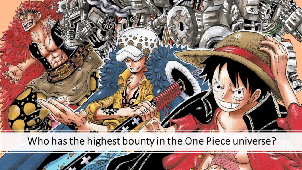 Deciphering the value of a Berry in One Piece Image showcasing One Piece characters Monkey D. Luffy, Eustass Kid, and Trafalgar Law. Featured in an article about the highest bounty in the One Piece universe