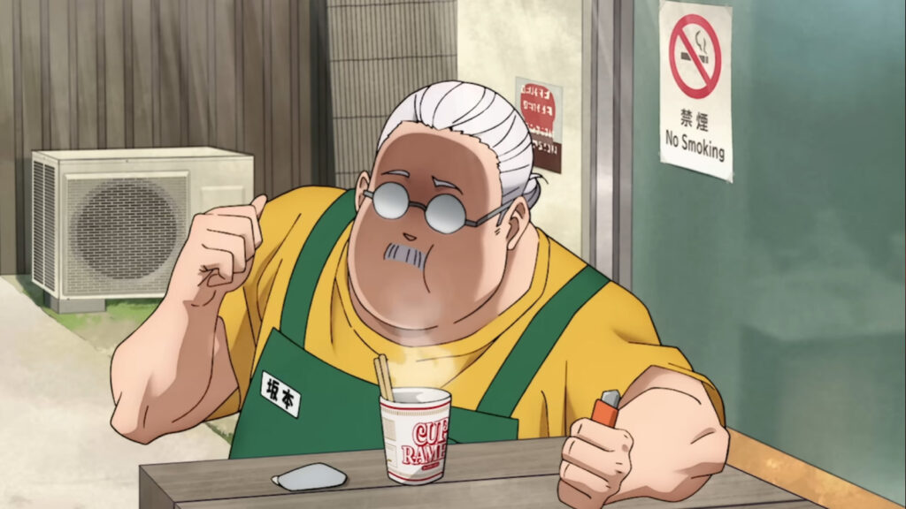 Sakamoto Days episode 1 release date, exact time, where to watch Taro enjoying a cup of Ramen noodles -- Sakamoto Days